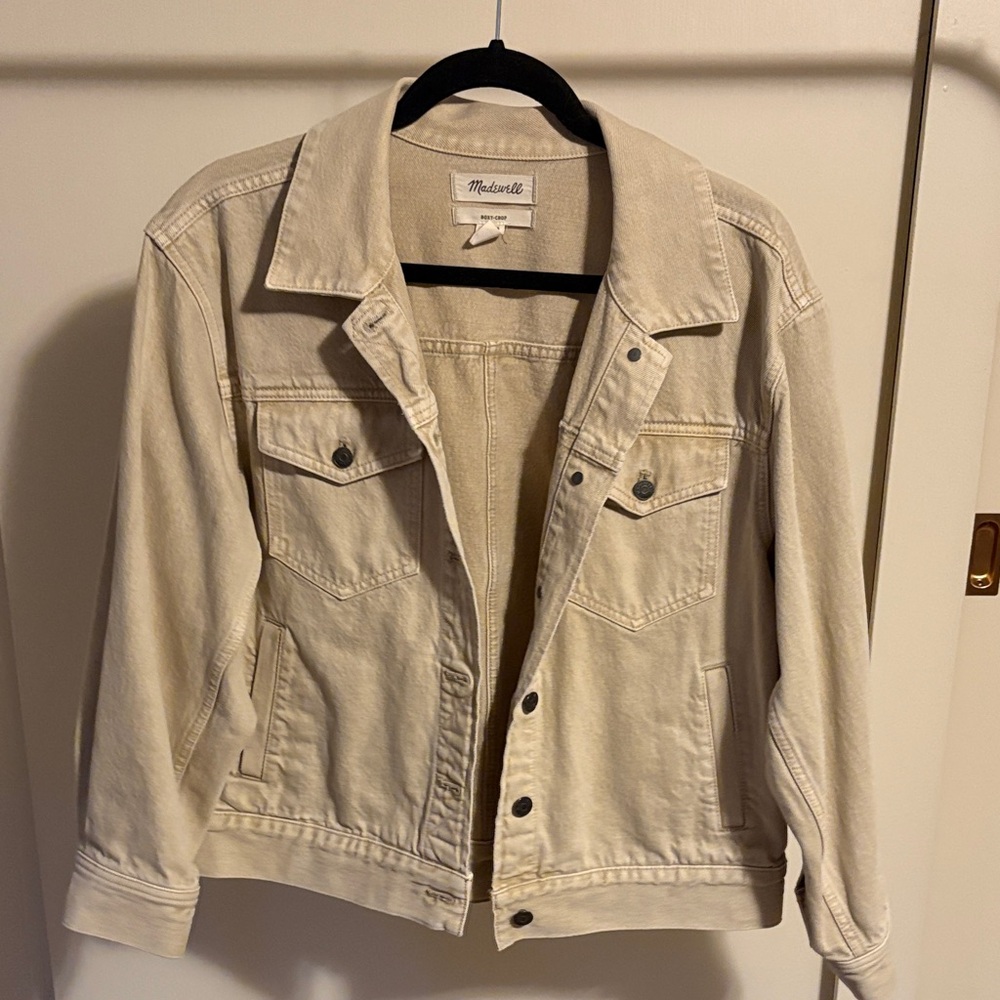 Madewell Women's Tan Colored Denim Jacket